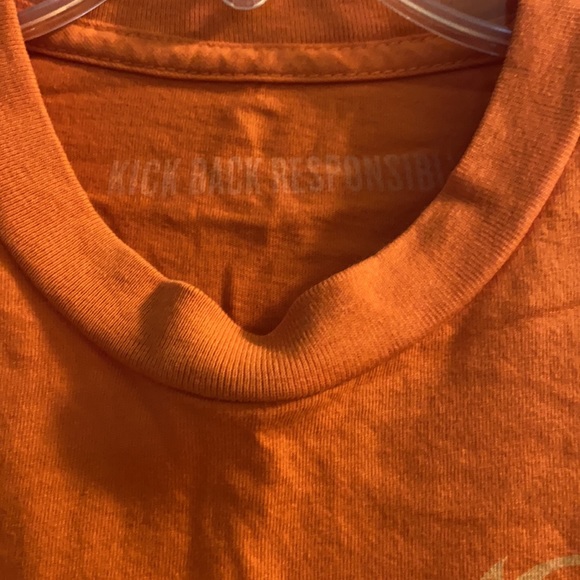 The Naked Turtle Mens Orange and Yellow Graphic Short-Sleeve Shirt S - Picture 3 of 6